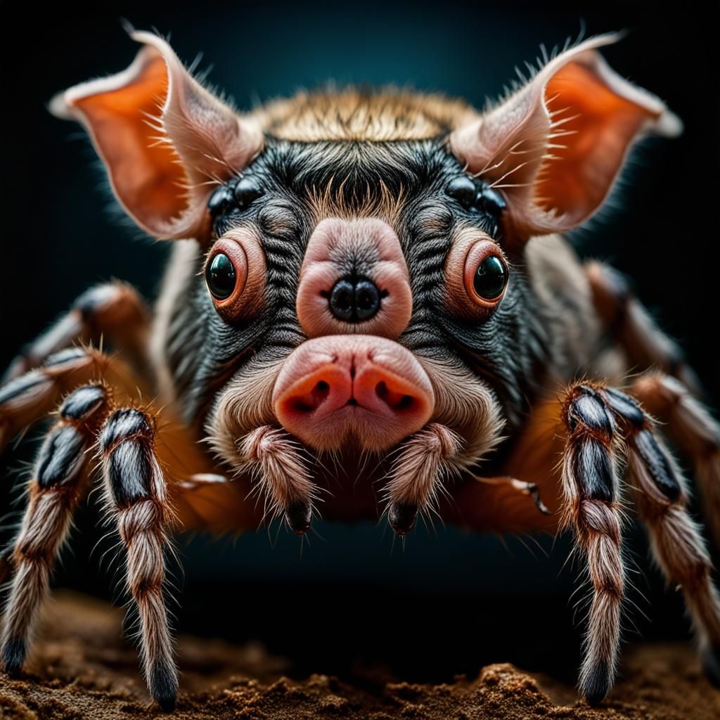 Extraterrestrial Pig Spider Hybrid