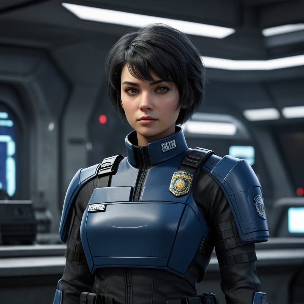 Scifi police officer...