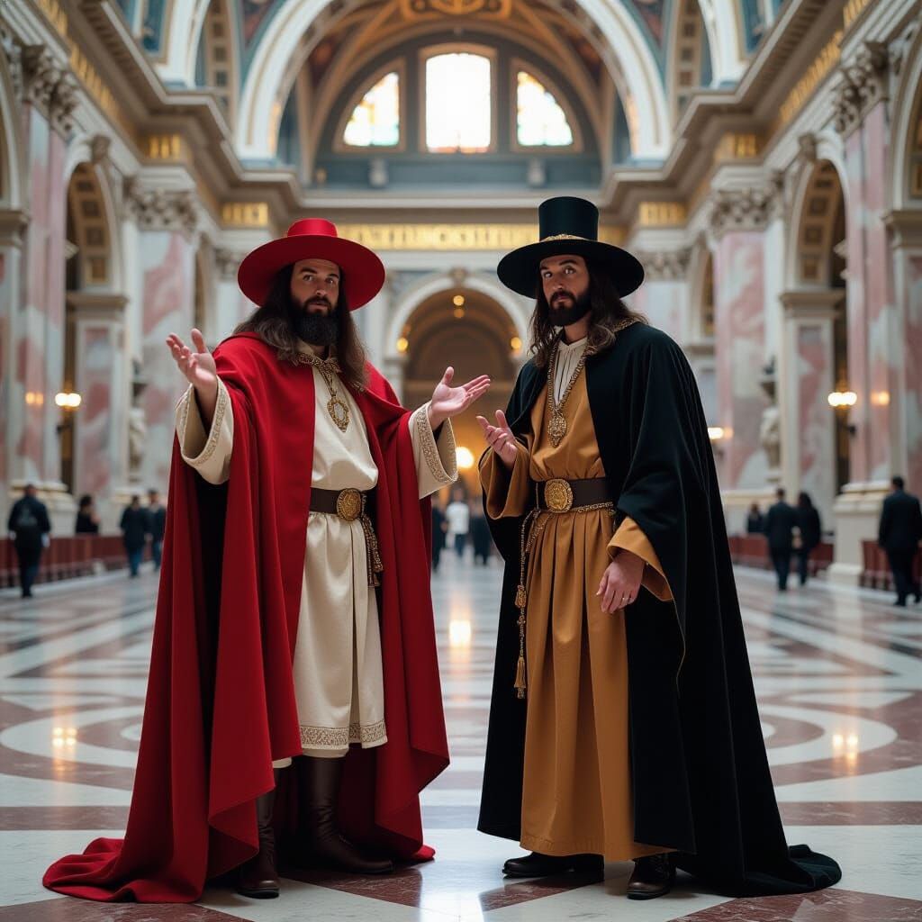 Jay and Silent Bob Statue in Vatican City