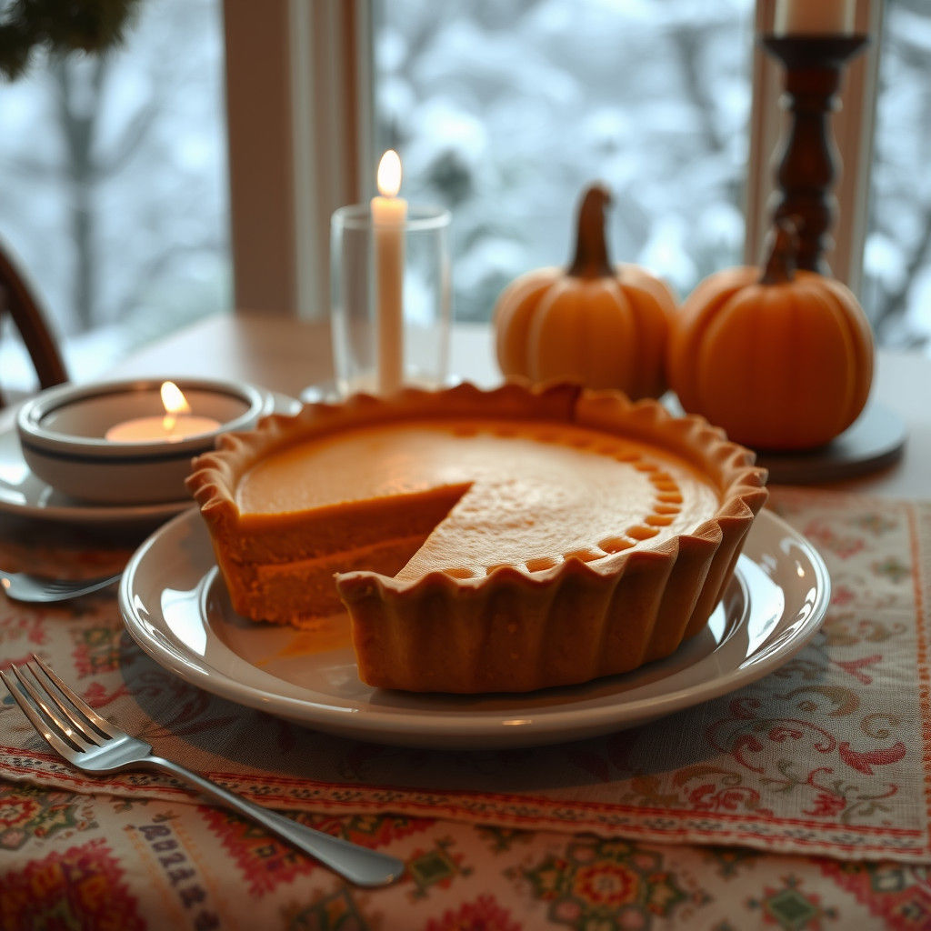 Delicious Pumpkin Pie for Winter Dinner