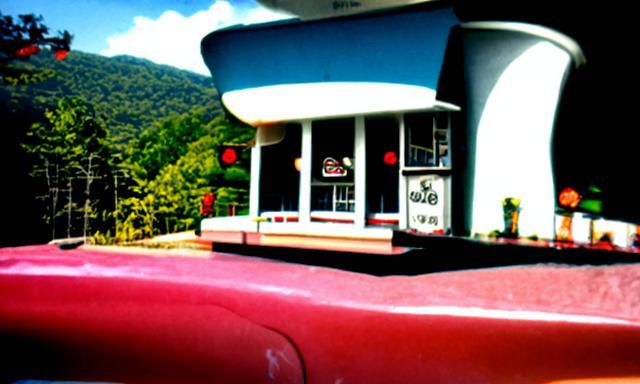 1950s Diner on Blue Ridge Parkway: Matte Painting