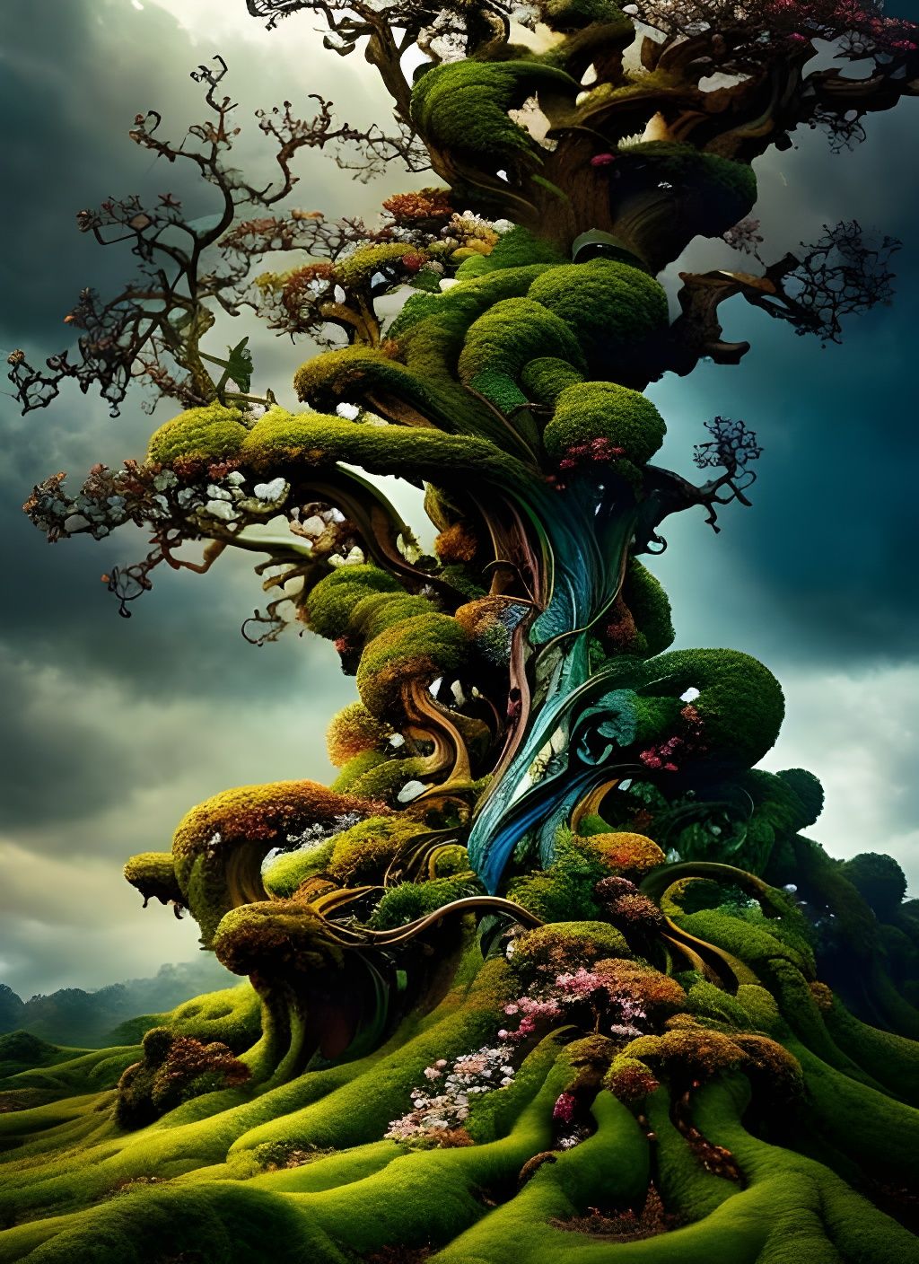 Magic Oak Tree Fantasycore Artwork
