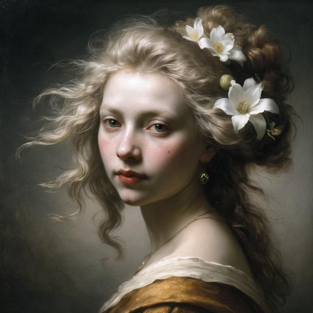 Rembrandt Style Portrait with Dramatic Lighting