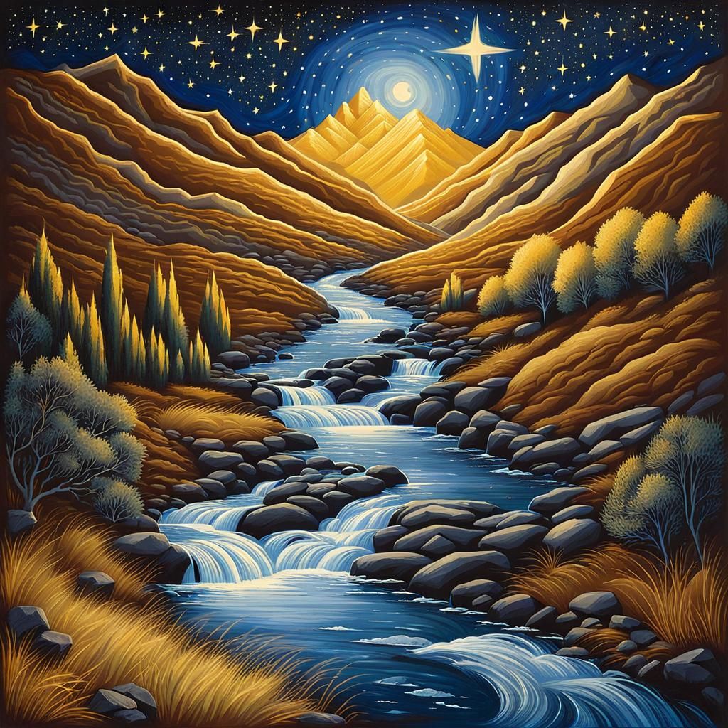 Celestial River of Light: A Starry Vision