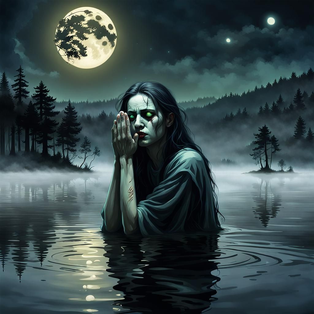 Prayer under the moon