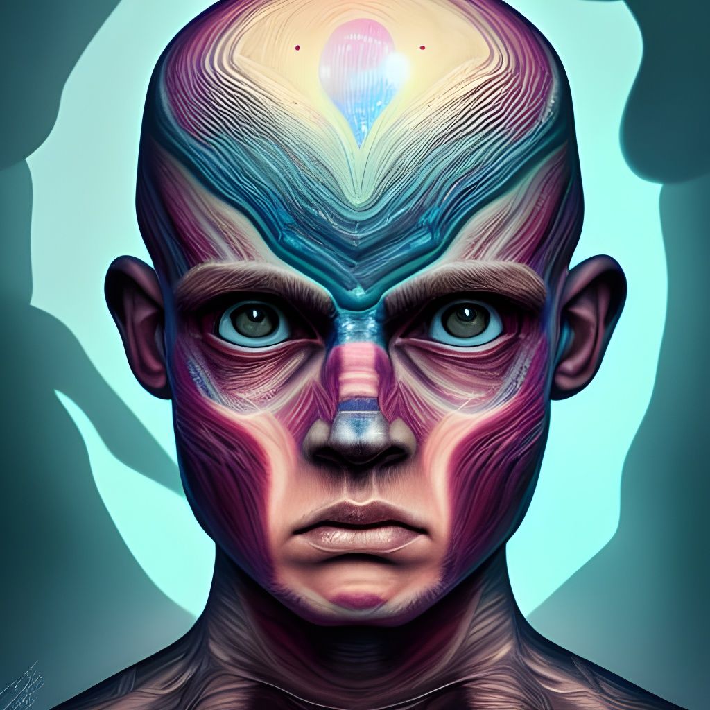 Cosmic Boy Portrait in Hyperrealistic Style