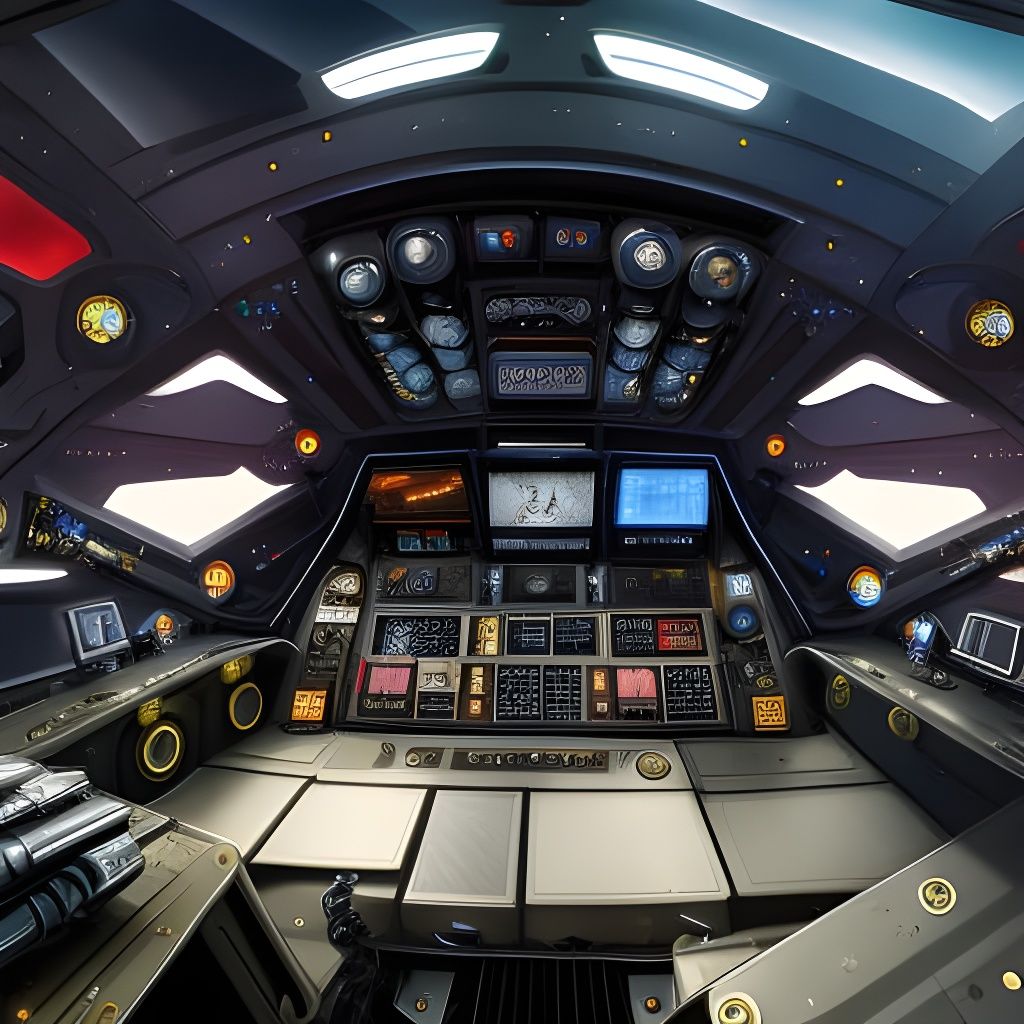 Cyborg Pilot Navigating Galactic Worlds