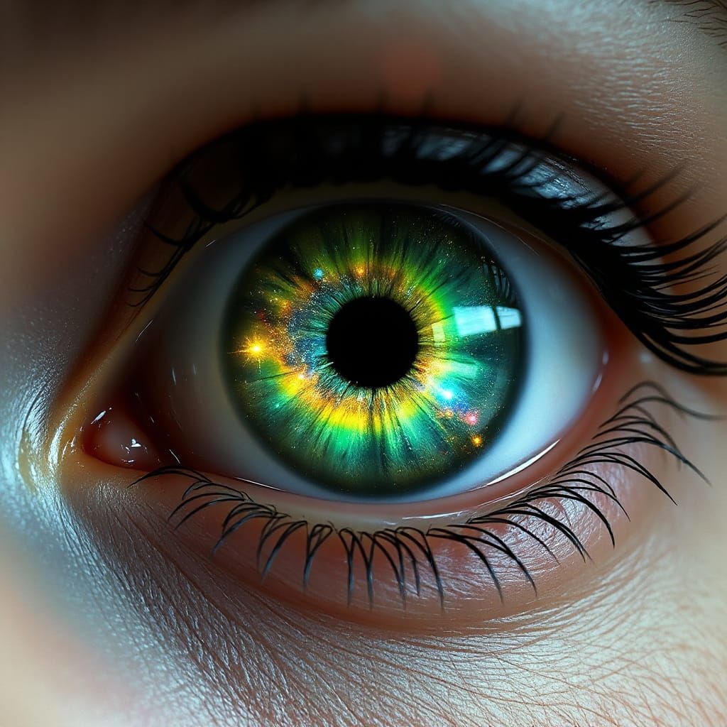 Ethereal All-Seeing Eye Radiates Celestial Wonder