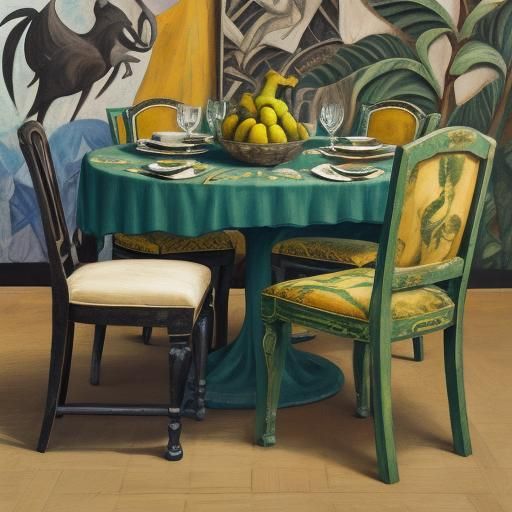 Cursed Objects: Chairs and Bananas in Cubist Style