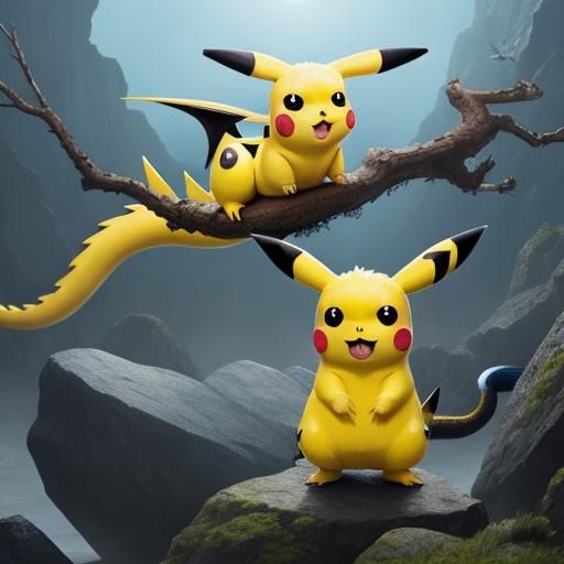 Pikachu Dragon Hybrid Creature