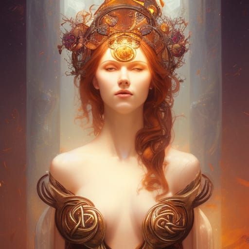 Celtic goddess Rhiannon