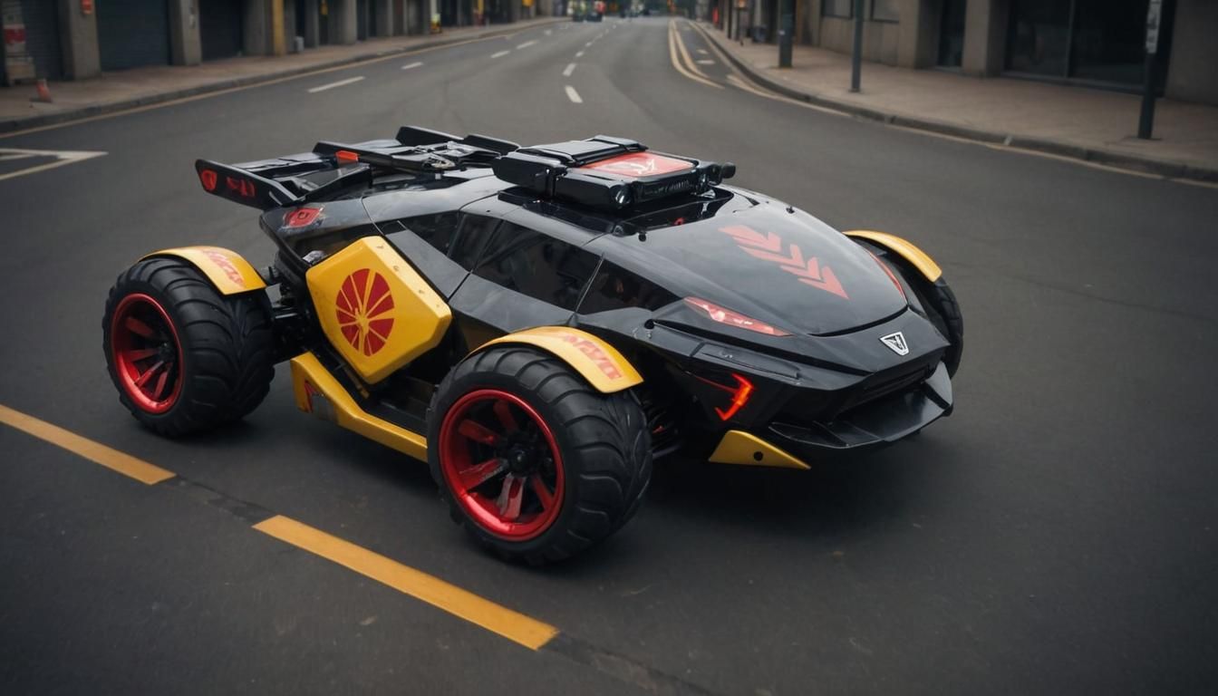 Cyberpunk Bubble Buggy in Futuristic Style