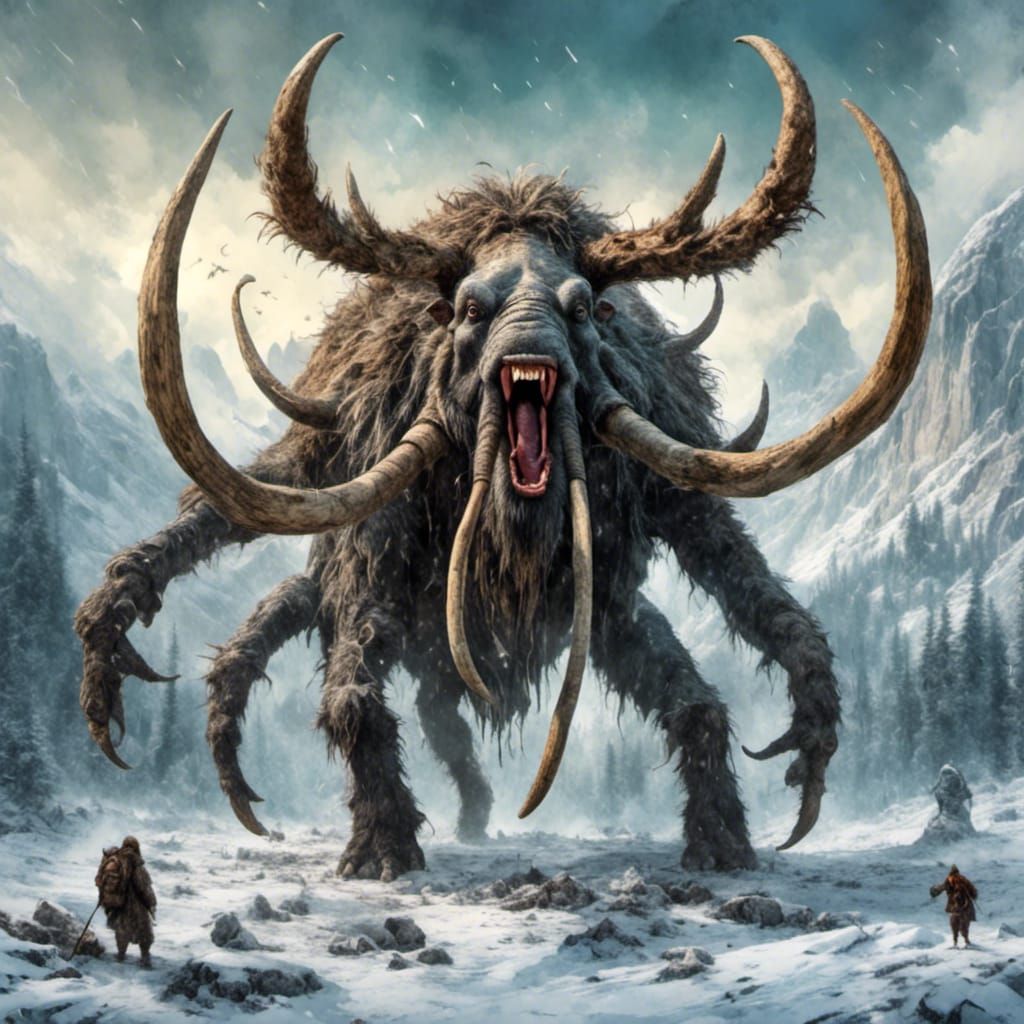 Surreal Spider Mammoth from the Ice Age