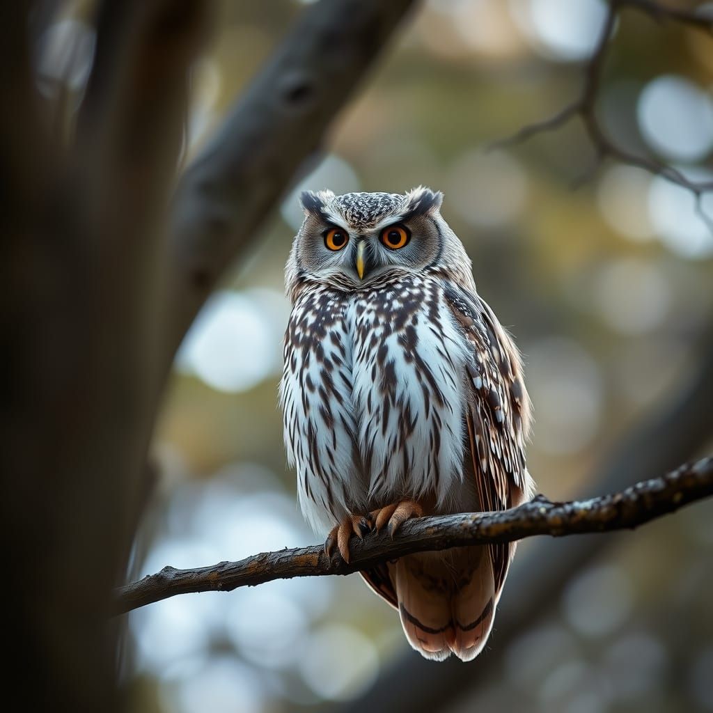 Owl in Profound Bokeh