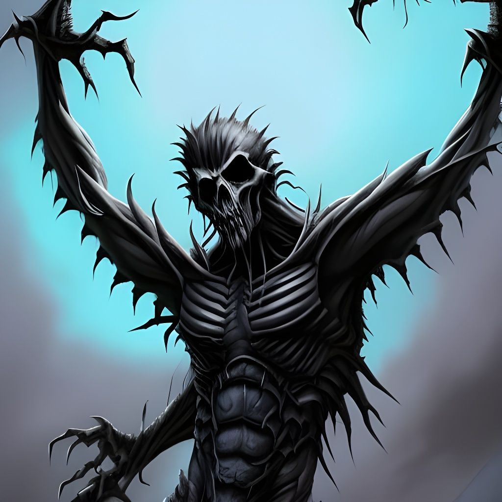 Eldritch Vulture on Barren Gothic Branches