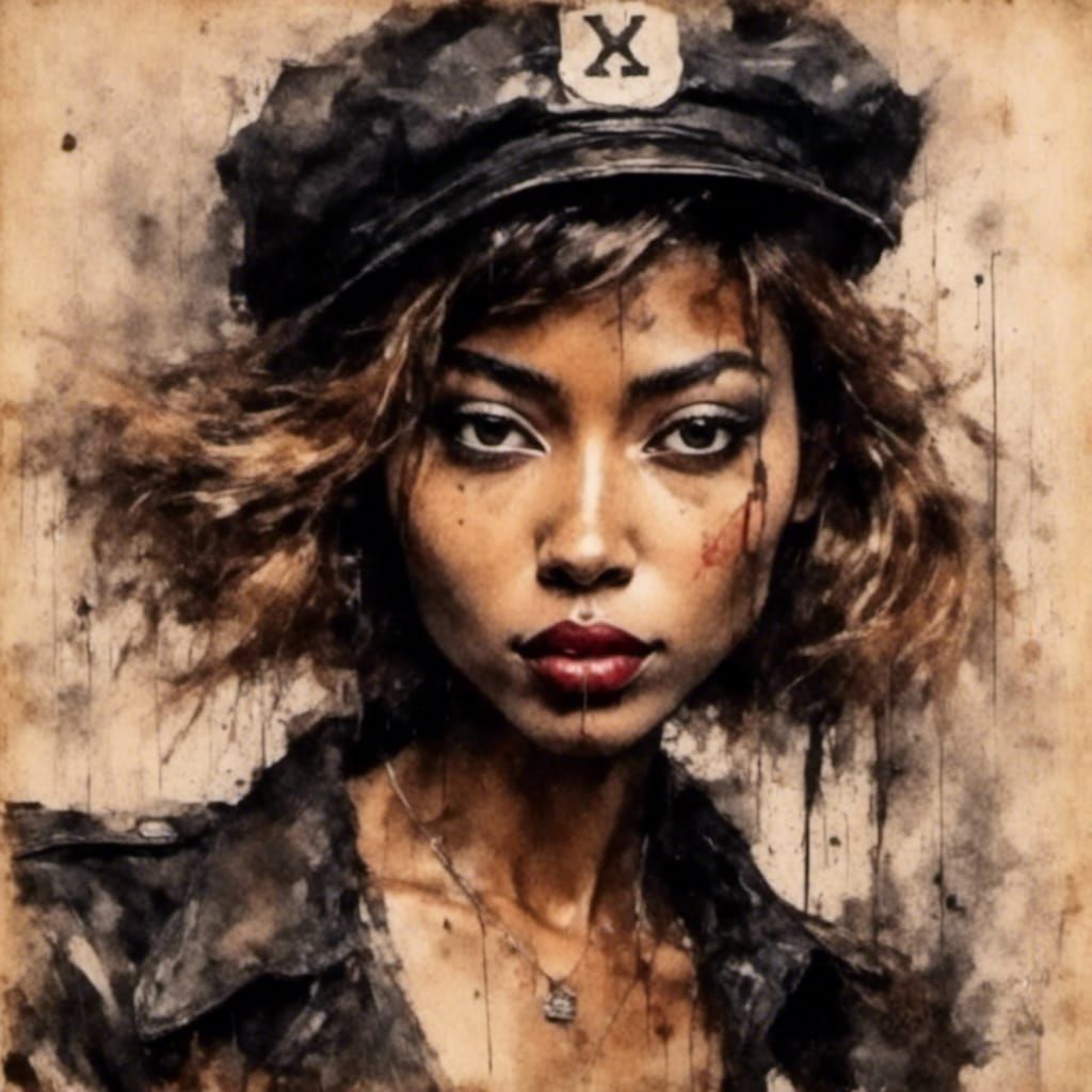 1940s Noir Taxi Driver in Dark Impasto Style