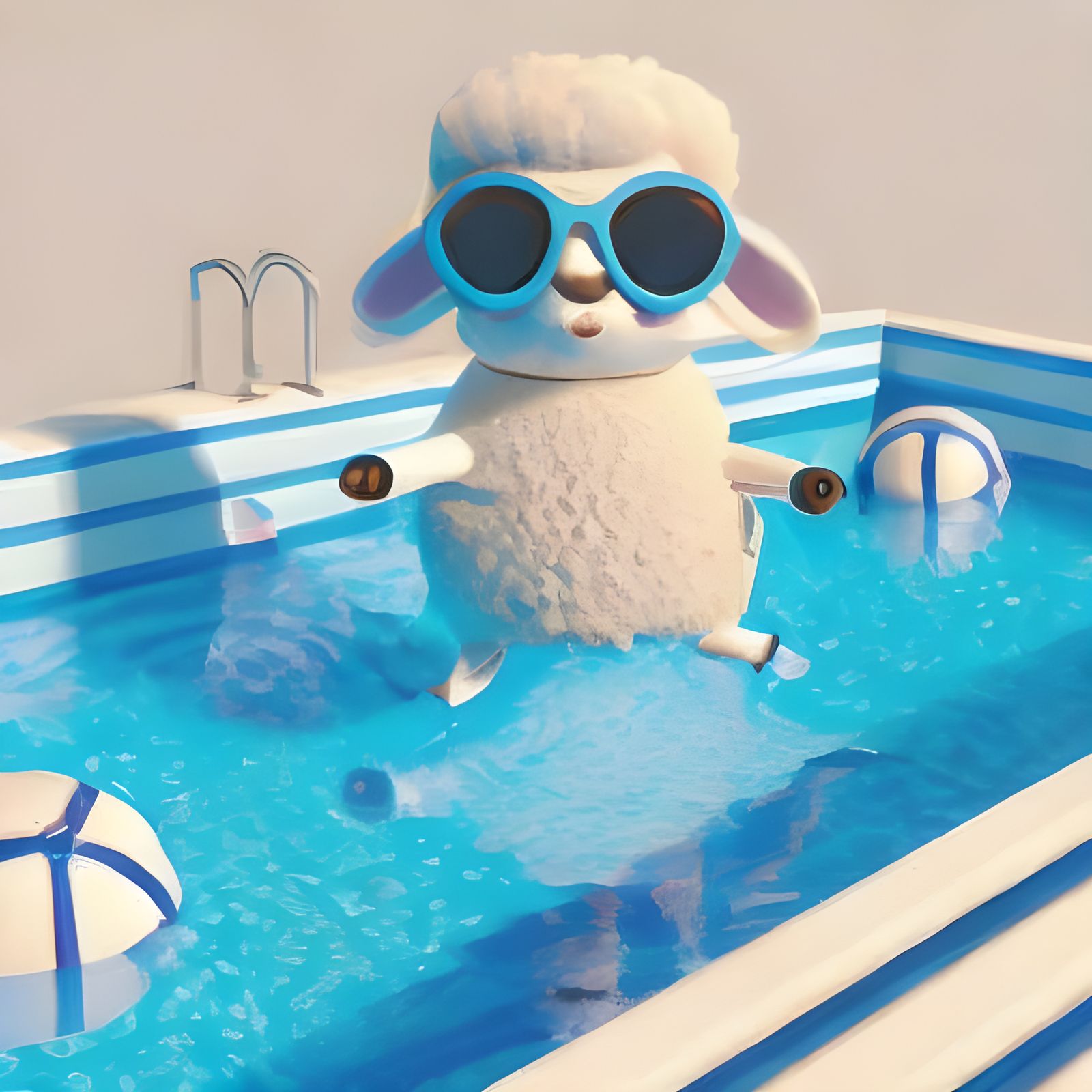 Abstract Deepy Sheepy: An AI Interpretation