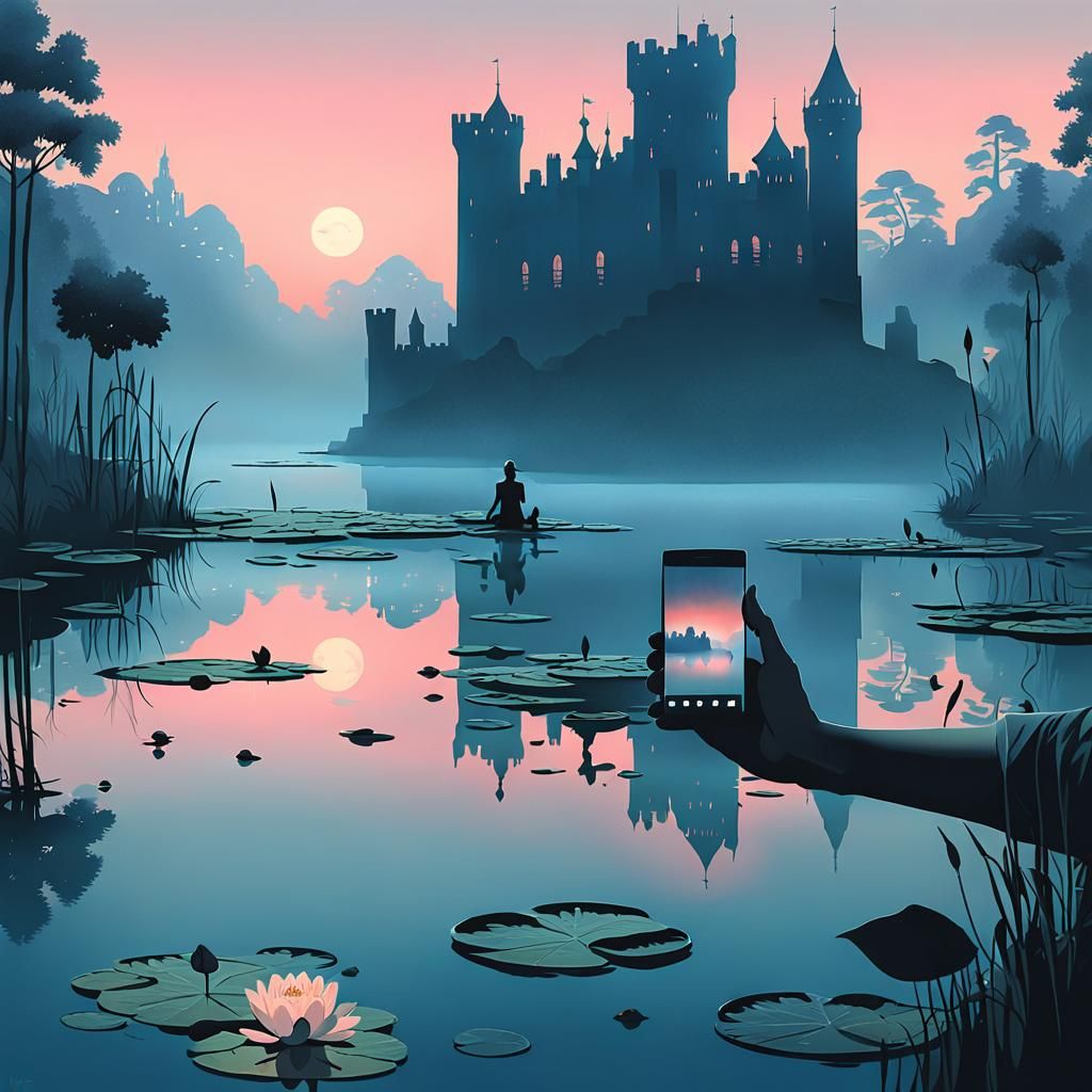 King Arthur and the Lady of the Lake's Selfie