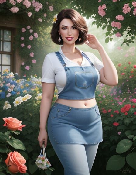 Sensual Flower Garden Beauty in Vibrant Colors