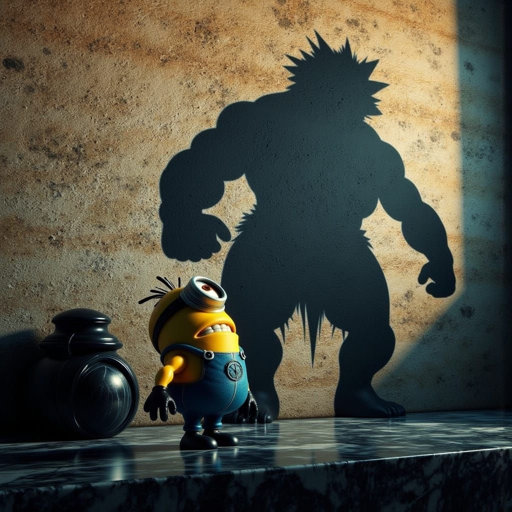 A Minion's Shadow in Dark Fantasy Style
