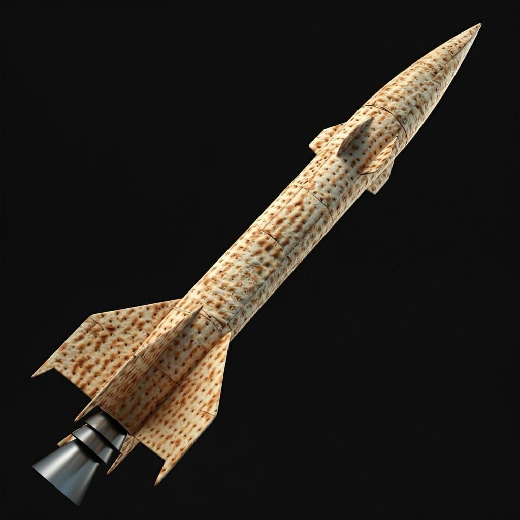 Matzah Missile in Cubist Style