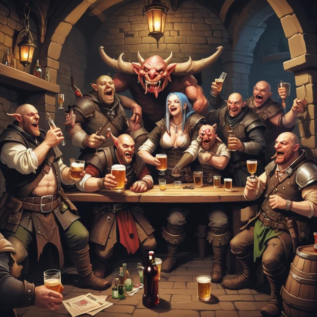 Dungeon Pub Crawl: Grotesque Fantasy Art