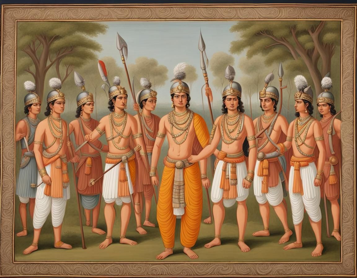 Ashoka and His Warriors (After the Battle of Kalinga)