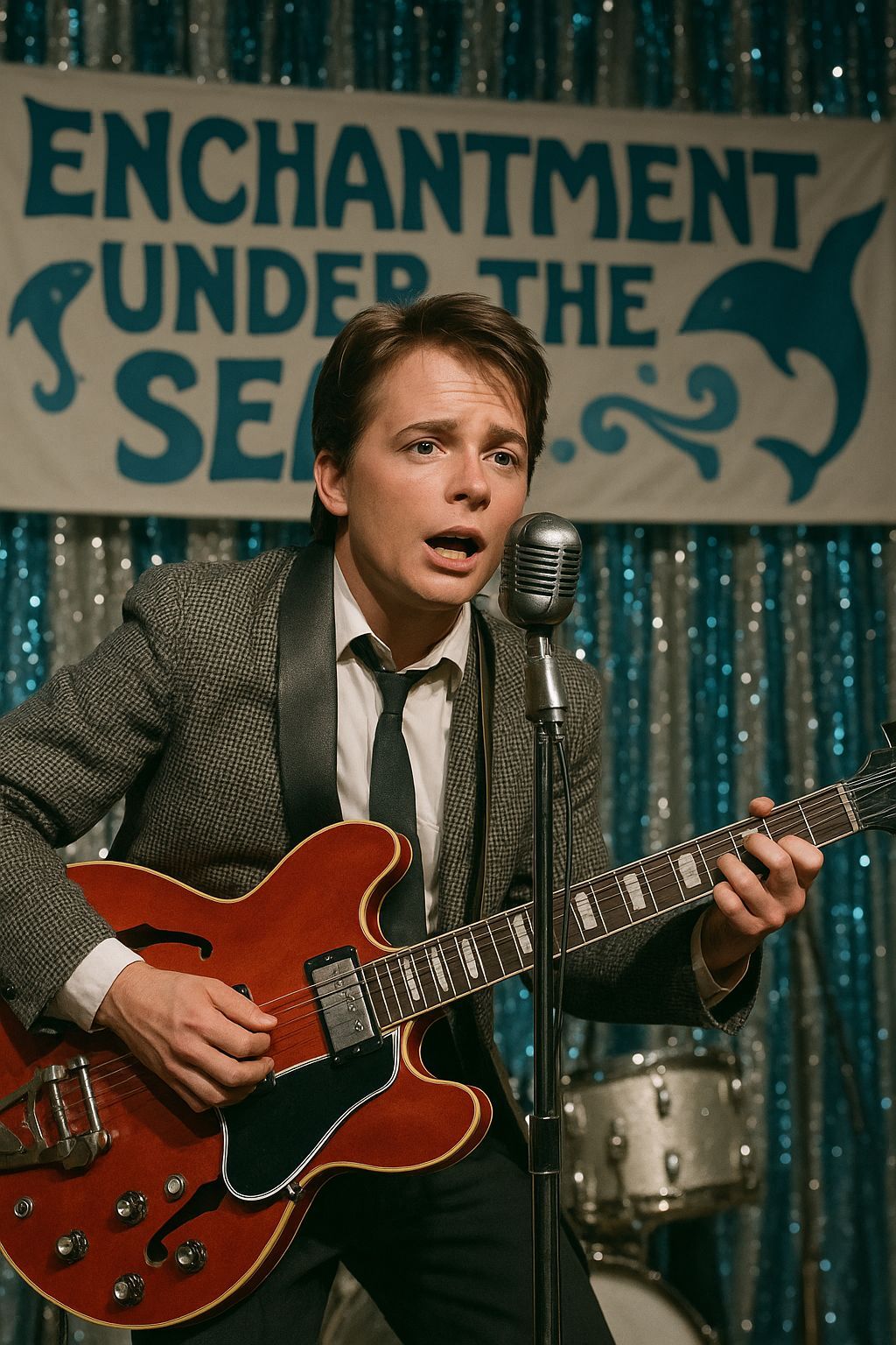 Marty McFly Sings at Enchantment Under the Sea Prom