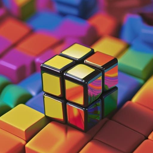 3D Reflective Rubik Cube