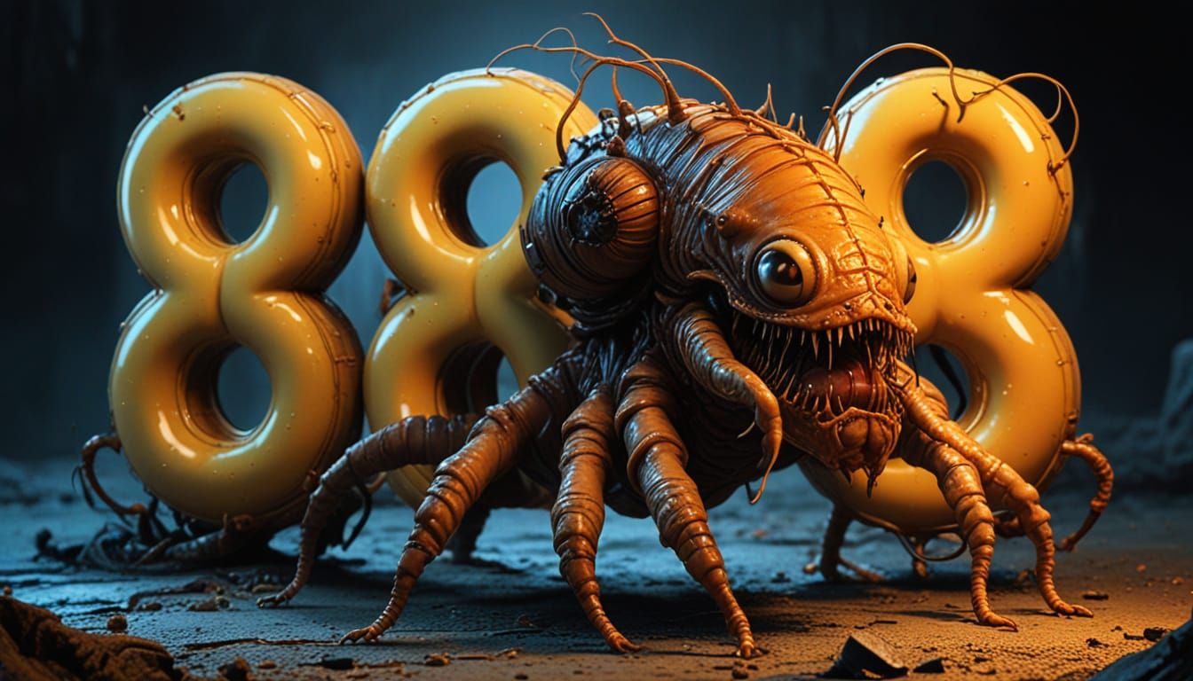 Steampunk Horror Beast in Whimsical Font with Triple Heavy B...