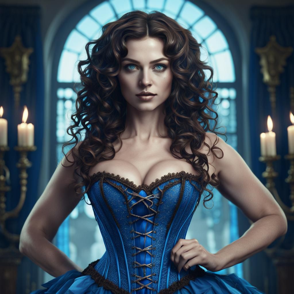 Young Witch Casting Spells in New Orleans: Fantasy Art