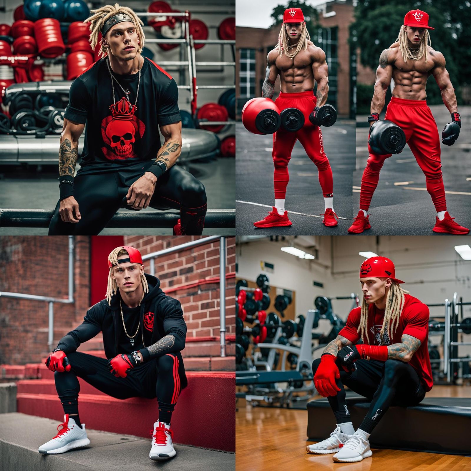 Shirtless Buff Guy with Crown in Fantasy Art