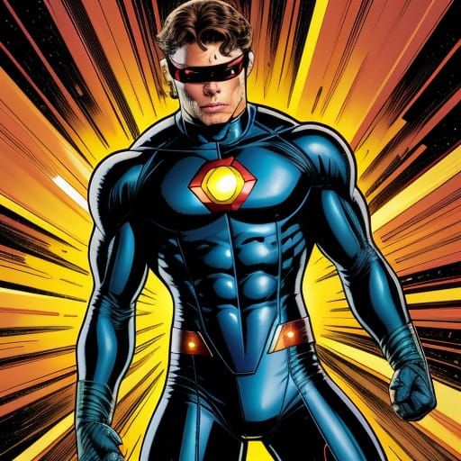 James Marsden as Cyclops in Comic Book Style