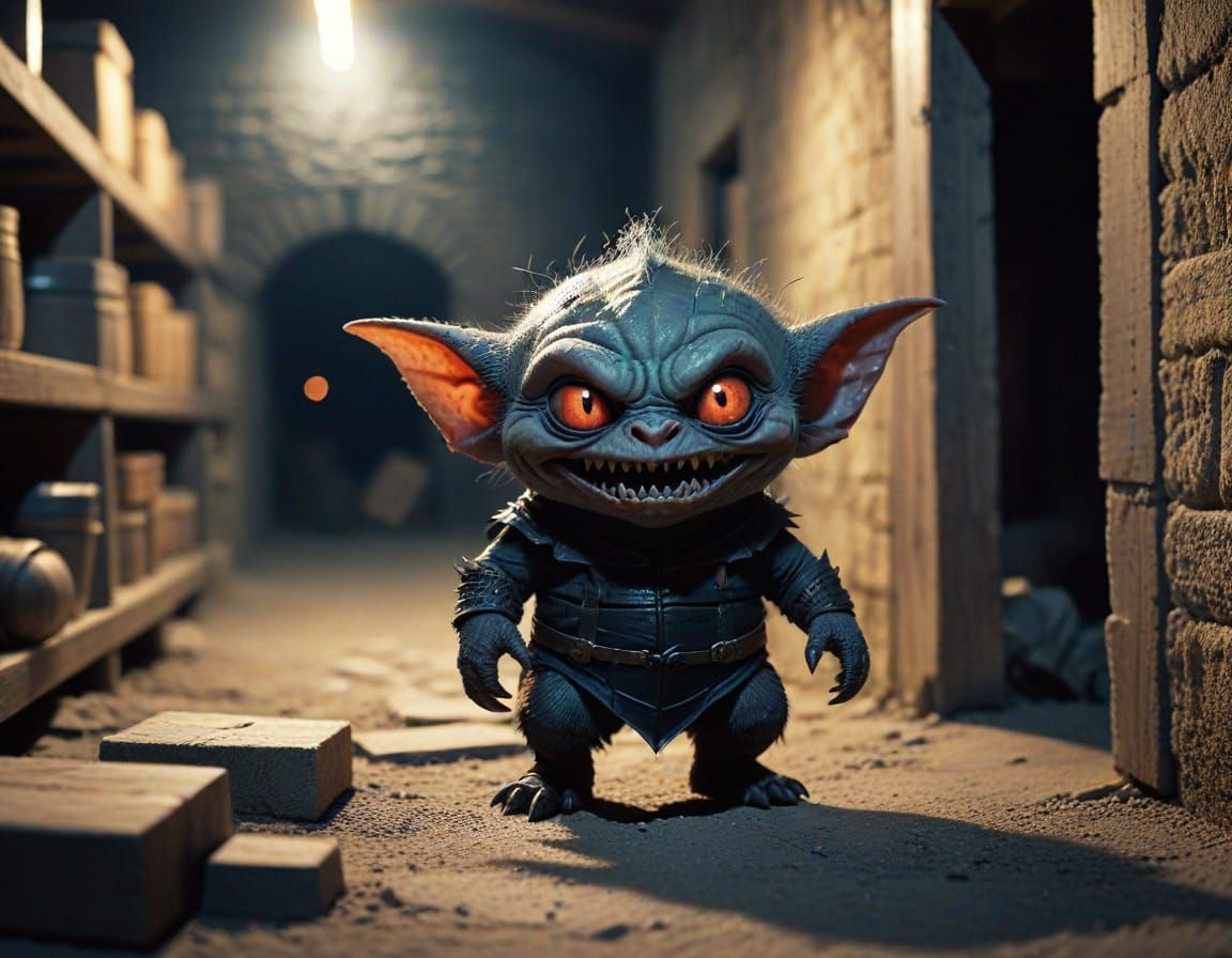 Dark Entity Uncovered in Musty Cellar