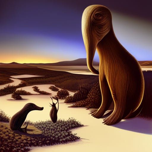 Surreal Anteater: A Hyperrealistic Digital Masterpiece