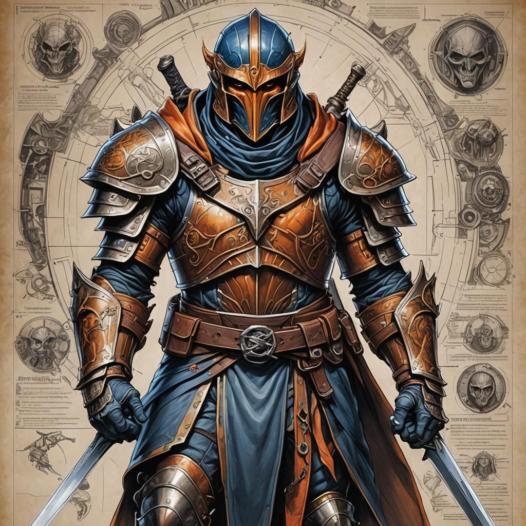 Hobgoblin Warrior in Plate Armor: Dark Fantasy Art