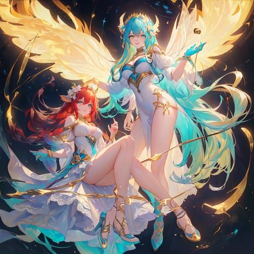 Ethereal Gemini Fae Digital Art