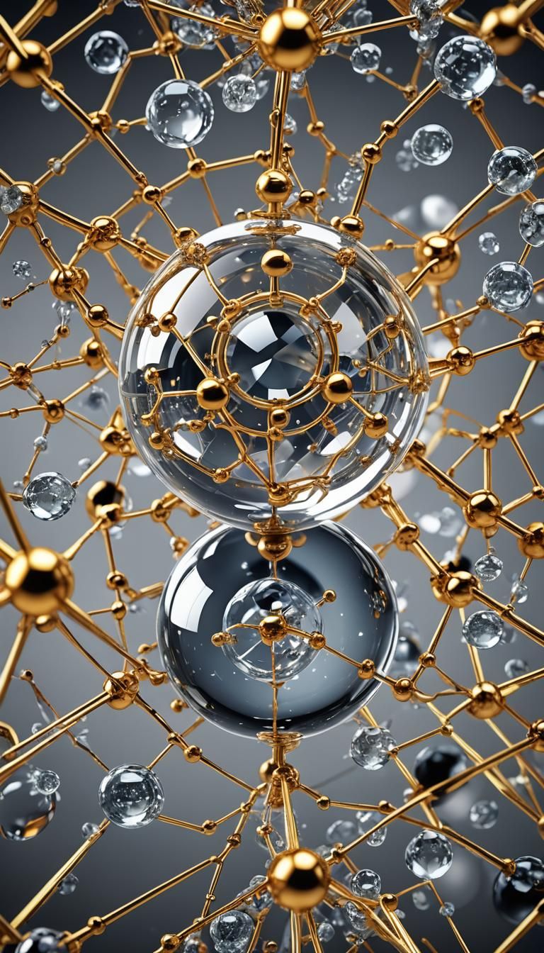 Quantum Physics Molecular Structure with Crystal Sphere