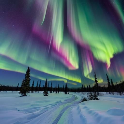 The Aurora Borealis Shimmers