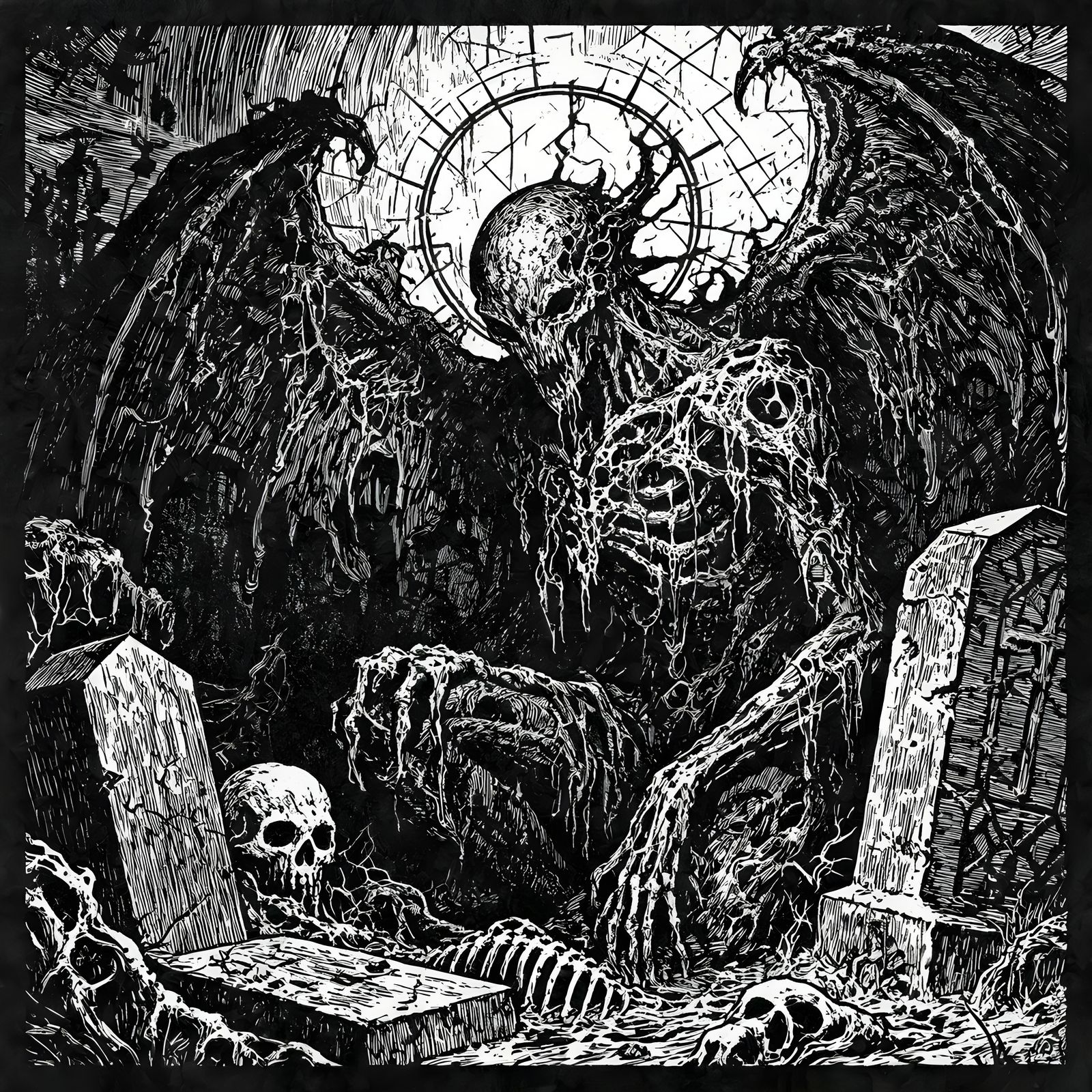 Eerie Abstract Horrors in Gustave Doré Style