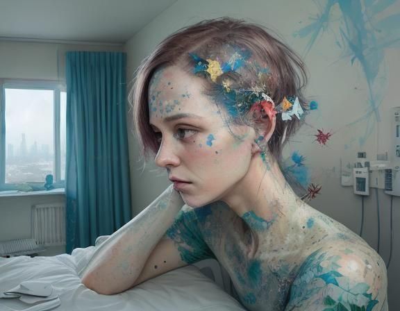 Light-Flooded Window in Expressive Style