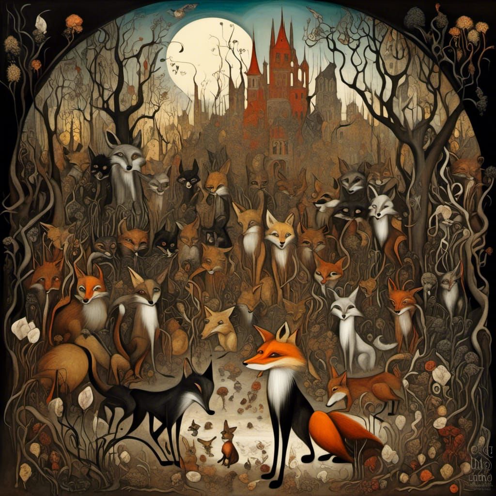 Mr. Fox and Forest Friends: Whimsical 3D Illustration