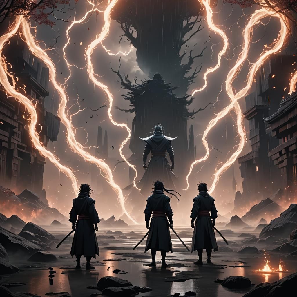 Mystical Warriors in Dark Fantasy Realm