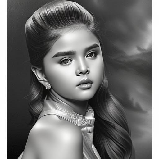 Intricate Coloring Page in Oil Painting Style