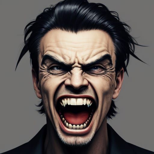 Abstract Expressionist Artwork of Chaotic Energy