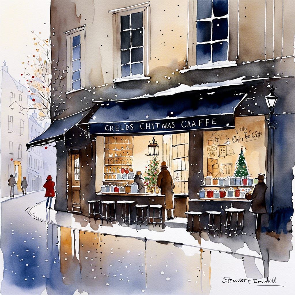 Christmas Eve: Cozy Cafe and Toy Shop