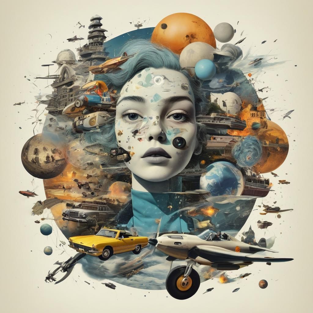 Collision of Eras: An Imaginative AI Theme