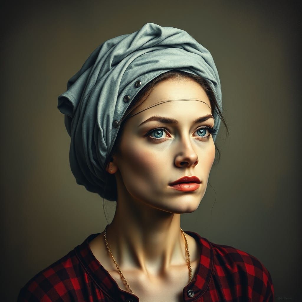 Inventive Art Woman Portrait
