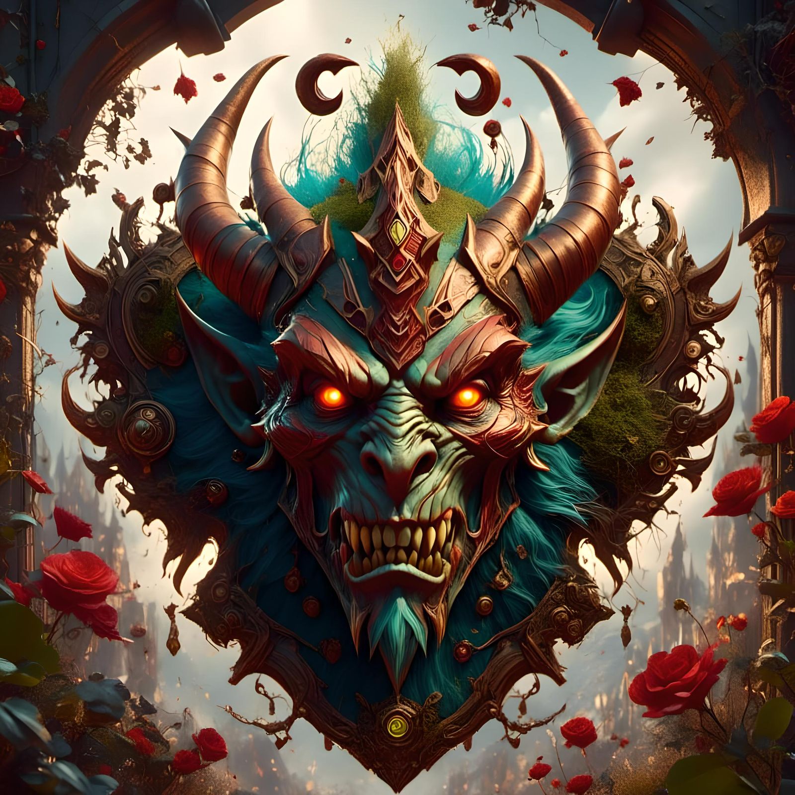 Dark Red Goblin Crest