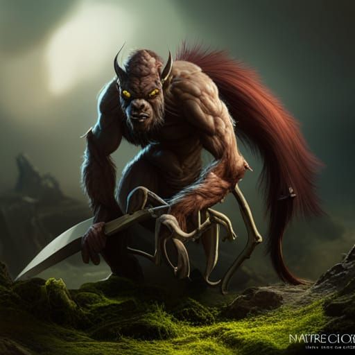 Orc Spider Centaur Hybrid: Fantasy Concept Art